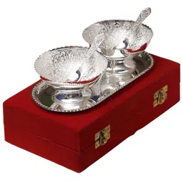 arsalan Silver Plated Serving Bowl German Silver-picture-45