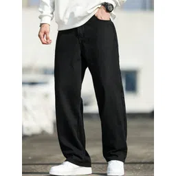 arshfashion Men Straight Fit Mid Rise Black Jeans-picture-26