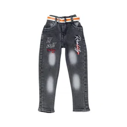 Arshia Fashions Boys Regular Fit Mid-Rise Mildly Distressed Heavy Fade Stretchable Jeans-picture-11