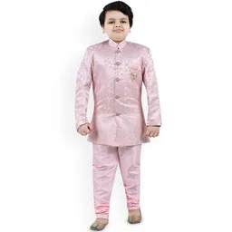 Arshia Fashions Boys Self-Design Indo Sherwani Set-picture-35
