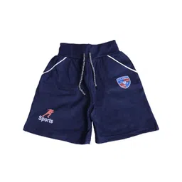 ARSIA Blue Solid Mid-Rise Cotton Outdoor Sports Shorts-picture-33