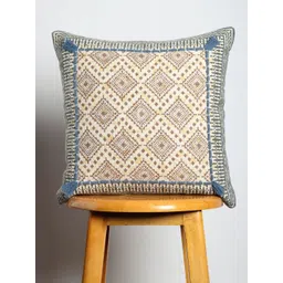 Art Avenue Blue & Beige Square Cushion Covers-picture-36