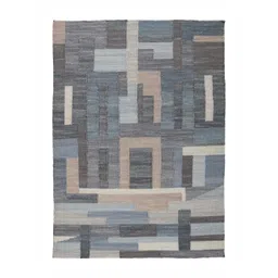 Art Avenue Blue Geometric Handmade Woollen Carpet-picture-39