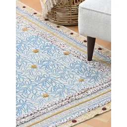 Art Avenue Blue Woven Design Traditional Carpet-picture-21