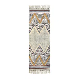 Art Avenue Brown Printed Cotton Dhurrie Runner-picture-33