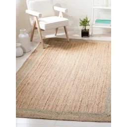 Art Avenue Brown Self-Design Braided Jute Rectangle Rug-picture-37