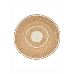 Art Avenue Christchurch Beige & White Textured Round Floor Jute Carpet-picture-11