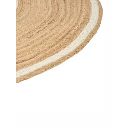 Art Avenue Christchurch Beige Circular Shaped Hemp Carpet image 3