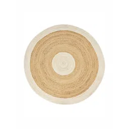 Art Avenue Conan Beige & White Textured Round Floor Jute Carpet-picture-16