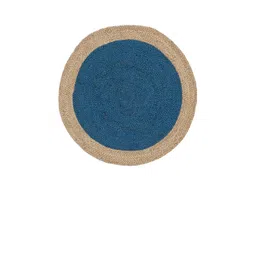 Art Avenue Latvia Blue & Brown Braided Round Jute Carpet-picture-26