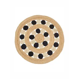 Art Avenue Nelson Beige & White Textured Round Floor Jute Carpet-picture-23