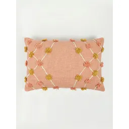 Art Avenue Pink & Green Embroidered Rectangle Cushion Covers-picture-27