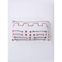 Art Avenue White & Brown Embroidered Rectangle Cushion Covers-image-40