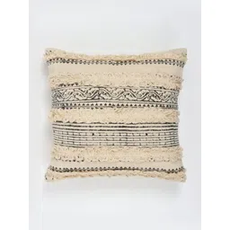 Art Avenue White & Grey Embroidered Square Cushion Covers-image-45