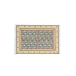 Art Avenue Yellow Floral Printed Rug-picture-17