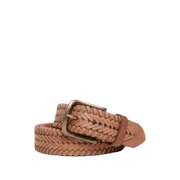 Art N Vintage Beige Leather Waist Belt For Men-picture-19