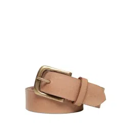 Art N Vintage Beige Leather Waist Belt For Men-picture-35