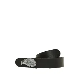 Art N Vintage Black Leather Waist Belt For Men-picture-29