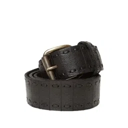 Art N Vintage Black Leather Waist Belt For Men-picture-15