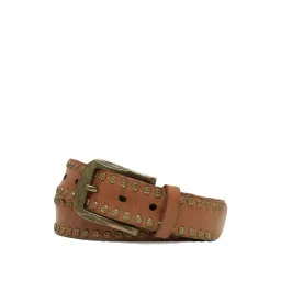 Art N Vintage Brown Leather Waist Belt For Men-picture-27