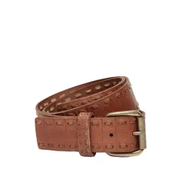 Art N Vintage Brown Leather Waist Belt For Men-picture-37