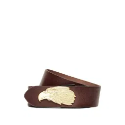 Art N Vintage Dark Brown Leather Waist Belt For Men-picture-23