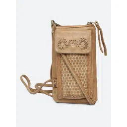 Art N Vintage Maria Sand Leather Textured  Zip Around Wallet for Women-picture-36