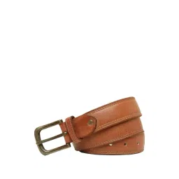 Art N Vintage Tan Leather Waist Belt For Men-picture-36