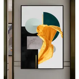 art street (1Pc) Multicolor Canvas Geometric Framed Wall Art-picture-26