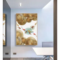art street (1Pc) Multicolor Canvas Koi Fish Feng Shui Wall Art-picture-20