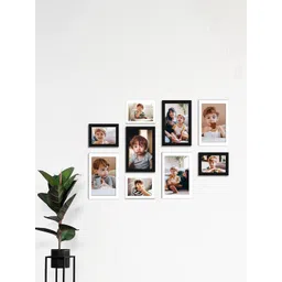 Art Street 9 Pcs Black & White Individual Picture Large Collage Wall Frame Set-picture-13