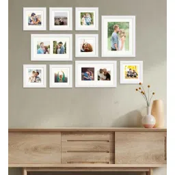 art street Amaya Set Of 10 White Synthetic Wood Collage Photo Frames-picture-29