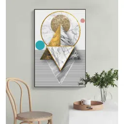 art street Architectural Aesthetics Multicolour Engineered Wood Framed Canvas Wall Painting-picture-32