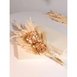 Art Street Beige & Gold-Toned Rose Artificial Flower-picture-21