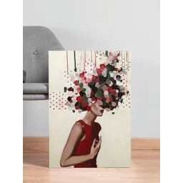 Art Street Beige & Maroon Canvas Painting Wall Art-picture-39