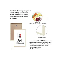 Art Street Beige Be You Heart Love Wall Art Prints - Set of 4 image 4