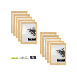 Art Street Beige Engineered Wood A4 Size Certificate & Document Photo Frames - Set of 10-picture-23