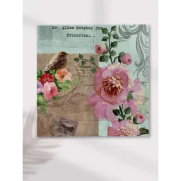 Art Street Birds And Rose Flower Dictionary Decorative Canvas Modern Art Painting-picture-24