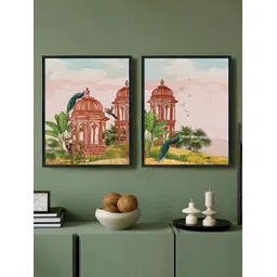 Art Street Black & Brown 2Pcs Other Wall Paintings-picture-41
