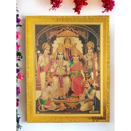 Art Street Black & Gold-Toned 1 Piece Synthetic Wood Religious Wall Paintings-picture-14