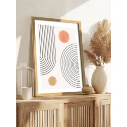 Art Street Black And White Geometric Line Abstract Wall Art Painting-picture-35