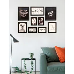 Art Street Black Set of 9 Wall Photo Frames-image-0