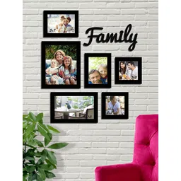 Art Street Black Solid Set Of 6 Wall Photo Frames-picture-38