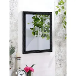 Art Street Black Textured Wall Decor Mirror-picture-39