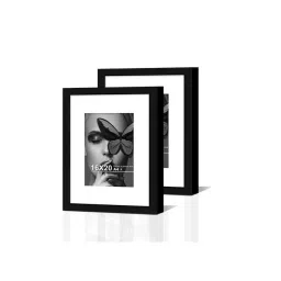 Art Street Black Wall Hanging Big Size Documentary Synthetic Photo Frame - Set of 2-image-31