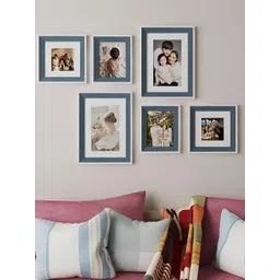 Art Street Blue 5 to 7 Pieces Wood Wall Photo Frames-picture-38