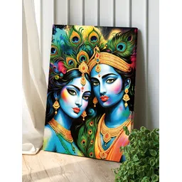 Art Street Blue & Green Canvas Religious Wall Painting-picture-22