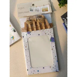 Art Street Blue & White 5 to 7 Pieces Paper Wall Photo Frames-picture-24