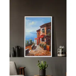 Art Street Blue & Yellow Synthetic Wood Wall Art For Home D¿cor-picture-42