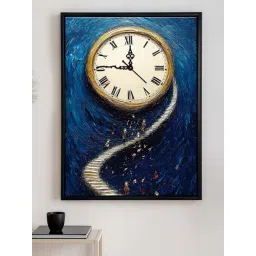 Art Street Blue Canvas Printed Wall Art Painting Pack of 1-picture-30